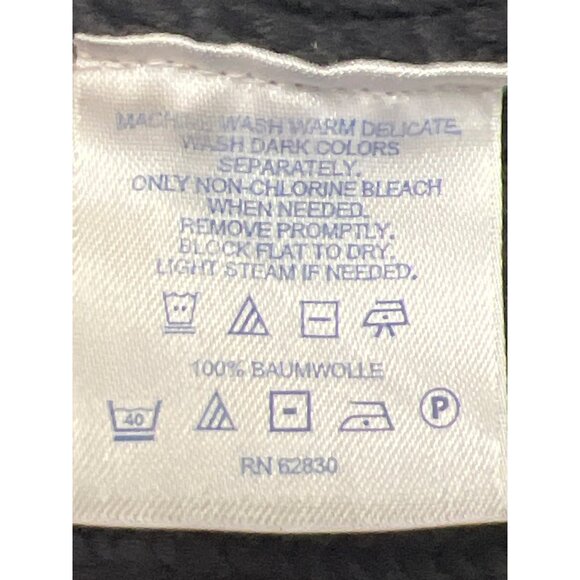 Women’s 3D Cable Knit Chunky Black Turtleneck Fisherman Wool Sweater Sz XL - Picture 10 of 12